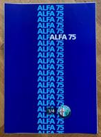 Alfa Romeo 75 1986 folder, Alfa Romeo, Nieuw, Ophalen of Verzenden, Alfa Romeo