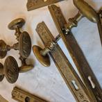 4 sets kasteel klinken, antieke deurklinken grote ovale knop, Antiek en Kunst, Ophalen of Verzenden