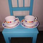 Kop & schotels Royal Orchid Stoneware 2 stuks, Ophalen, Gebruikt, Overige stijlen, Kop(pen) en/of Schotel(s)