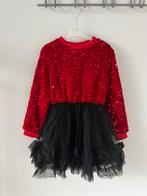 Dikke fleece gevoerde meisjes Kerstjurk Maat 130, Kinderen en Baby's, Kinderkleding | Overige, Ophalen of Verzenden, Gebruikt