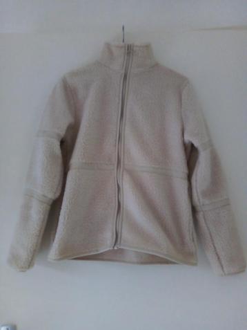 warme beige teddy outdoor vest/jasje/maat 36 beschikbaar voor biedingen