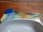 Vintage ovenschaal met leuke decoratie., Antiek en Kunst, Antiek | Servies los, Ophalen of Verzenden