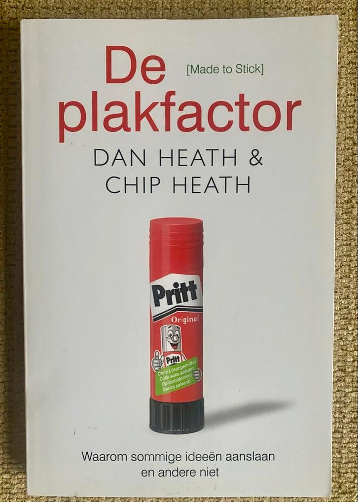 De Plakfactor - Dan Heath & Chip Heath, Boeken, Economie, Management en Marketing, Nieuw, Economie en Marketing, Ophalen of Verzenden