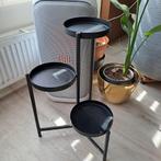 Planten etagere zwart met 3 plateaus, Huis en Inrichting, Woonaccessoires | Zuilen en Pilaren, Ophalen, Zo goed als nieuw