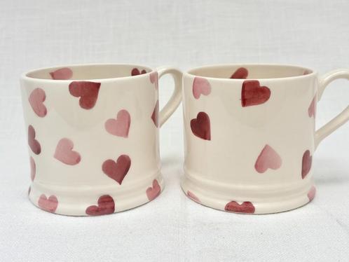 Emma Bridgewater - Pink Hearts, Huis en Inrichting, Keuken | Servies, Zo goed als nieuw, Kop(pen) en/of Schotel(s), Overige stijlen