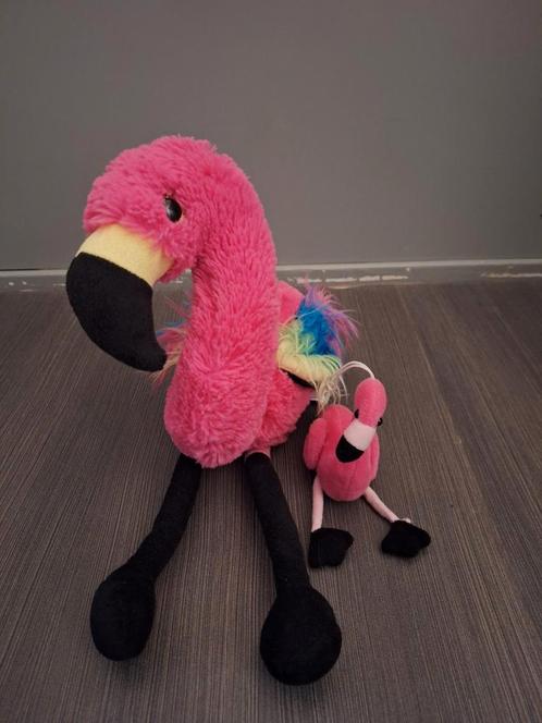 Leuke flamingo knuffels, Kinderen en Baby's, Speelgoed | Knuffels en Pluche, Zo goed als nieuw, Overige typen, Ophalen of Verzenden