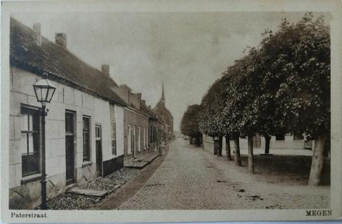 Oude Briefkaart De paterstraat (Nu Kloosterstraat) in Megen., Verzamelen, Ansichtkaarten | Nederland, Gelopen, Noord-Brabant, Voor 1920
