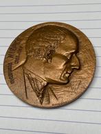 Bronzen herdenkingsmedaille, Antiek en Kunst, Ophalen of Verzenden