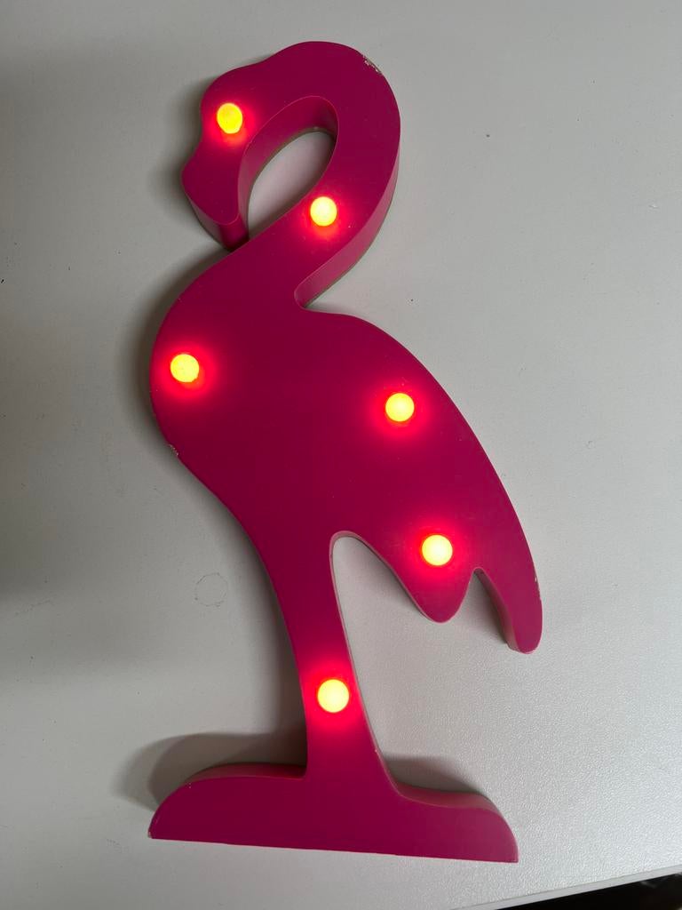 Leuke Flamingo Lamp - 30cm, Ophalen of Verzenden, Zo goed als nieuw