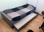 WOOOD Dennis Bed 90x200 + Bedlade, Gebruikt, 90 cm, Eenpersoons, 210 cm