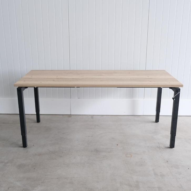 Slingerbureau, Showroommodel, 180x80cm, Natuur eiken BR71, Huis en Inrichting, Bureaus, Zo goed als nieuw, Bureau, In hoogte verstelbaar
