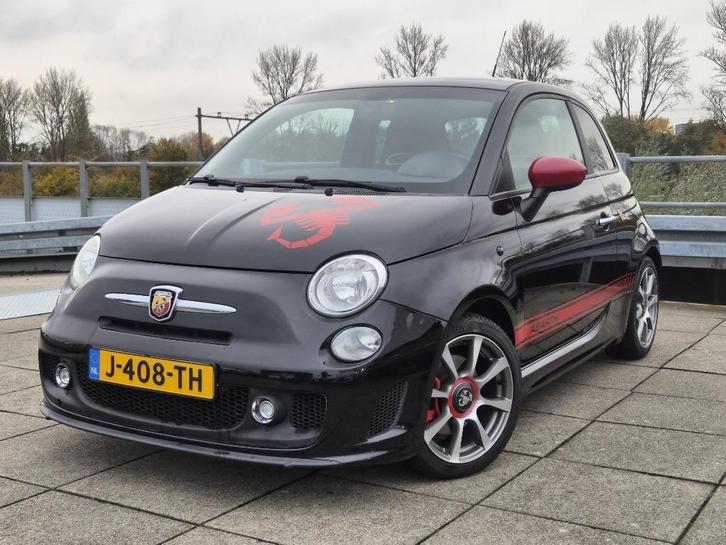 Fiat 500 1.4 Abarth 2008 Zwart 165pk! UNIEKE TOPSTAAT, Auto's, Fiat, Particulier, ABS, Airbags, Airconditioning, Android Auto