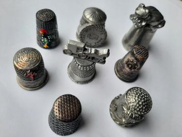 8 miniaturen / vingerhoedjes diverse modellen zie foto's beschikbaar voor biedingen