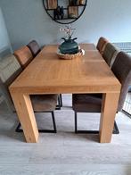 Eiken eettafel, Huis en Inrichting, Tafels | Eettafels, Ophalen, 50 tot 100 cm, Zo goed als nieuw, Vijf personen of meer