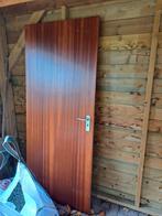 Houten binnendeur met beslag, Gebruikt, Binnendeur, Ophalen of Verzenden, 200 tot 215 cm