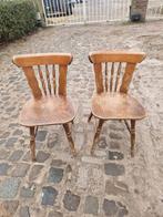 6 houten stoelen, Ophalen, Gebruikt, Bruin, Vijf, Zes of meer stoelen