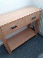 Licht eiken sidetable, Huis en Inrichting, Tafels | Sidetables, Ophalen, 100 tot 150 cm, Eikenhout, Zo goed als nieuw