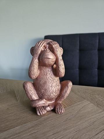 Beeldje aap bronskleurig beschikbaar voor biedingen