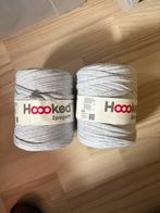Hooked zpagetti grijs twee bollen, Hobby en Vrije tijd, Breien en Haken, Verzenden, Nieuw, Haken, Wol of Garen