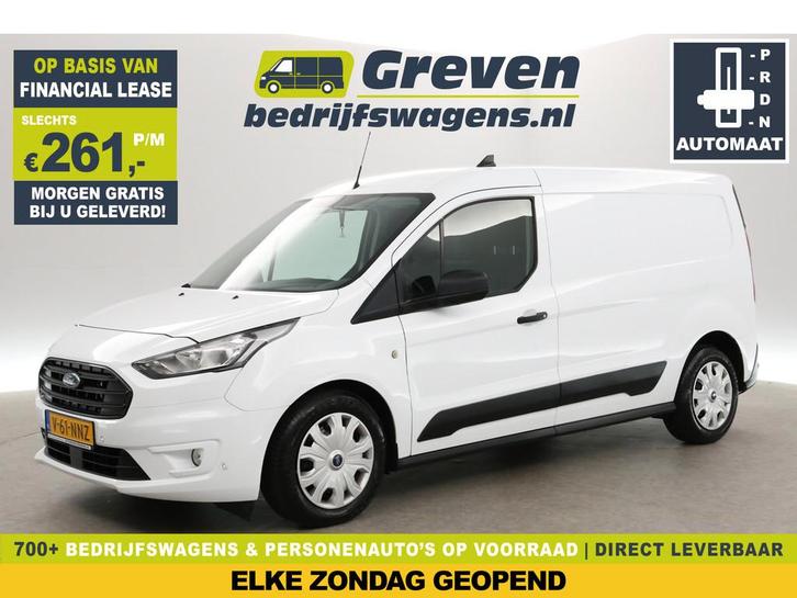 Ford Transit Connect 1.5 EcoBlue L2 100PK | Automaat | 3-Zit, Auto's, Bestelauto's, Bedrijf, Te koop, ABS, Airconditioning, Bluetooth