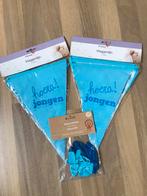 Slingers en ballonnen geboorte jongen, Ophalen of Verzenden, Nieuw, Versiering, Geboorte of Huwelijk