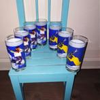 Limonade glazen met wintersport logo 4x Pepsi 3x Sisi, Ophalen, Glas of Glazen, Gebruikt, Glas