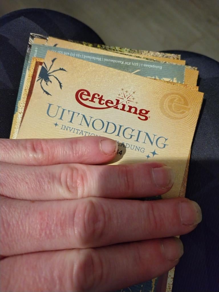 Efteling Uitnodigingen, Verzamelen, Efteling, Ophalen of Verzenden