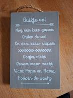 Houten Spreuk Babykamer - Buikje Vol, Ophalen of Verzenden