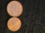 1 cent 2 cent Finland 2001 en 2000, Postzegels en Munten, Ophalen of Verzenden, Finland, 5 cent, Setje