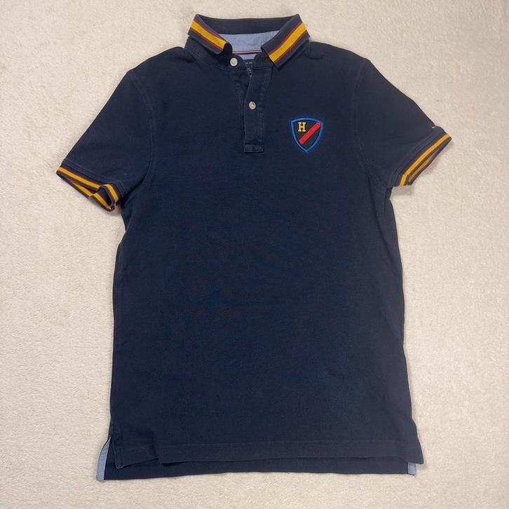 Tommy Hilfiger polo shirt heren XS navy – H logo & strepen, Kleding | Heren, Polo's, Zo goed als nieuw, Maat 46 (S) of kleiner