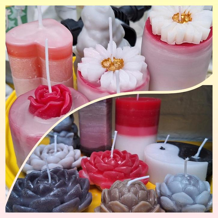 Kaarsjes, Huis en Inrichting, Woonaccessoires | Kandelaars en Kaarsen, Nieuw, Kaars, Minder dan 25 cm, Overige materialen, Ophalen of Verzenden