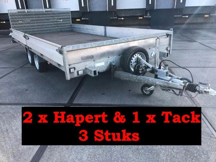 Hapert G. 47-WPG-5 * 38-WPG-5 & Tack 52-WGL-9 - 2 As Open Ta, Auto diversen, Aanhangers en Bagagewagens, Gebruikt