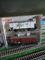 4 fleischmann ho wagons, Hobby en Vrije tijd, Gelijkstroom, Fleischmann, Ophalen of Verzenden, Analoog