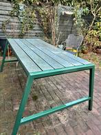 Robuuste tafel van gerecycled plastic en metaal, Ophalen, Gebruikt, Rechthoekig, Plastic
