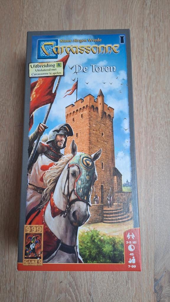 Carcassonne Uitbreiding 4: De Toren, Hobby en Vrije tijd, Gezelschapsspellen | Bordspellen, Zo goed als nieuw, Een of twee spelers