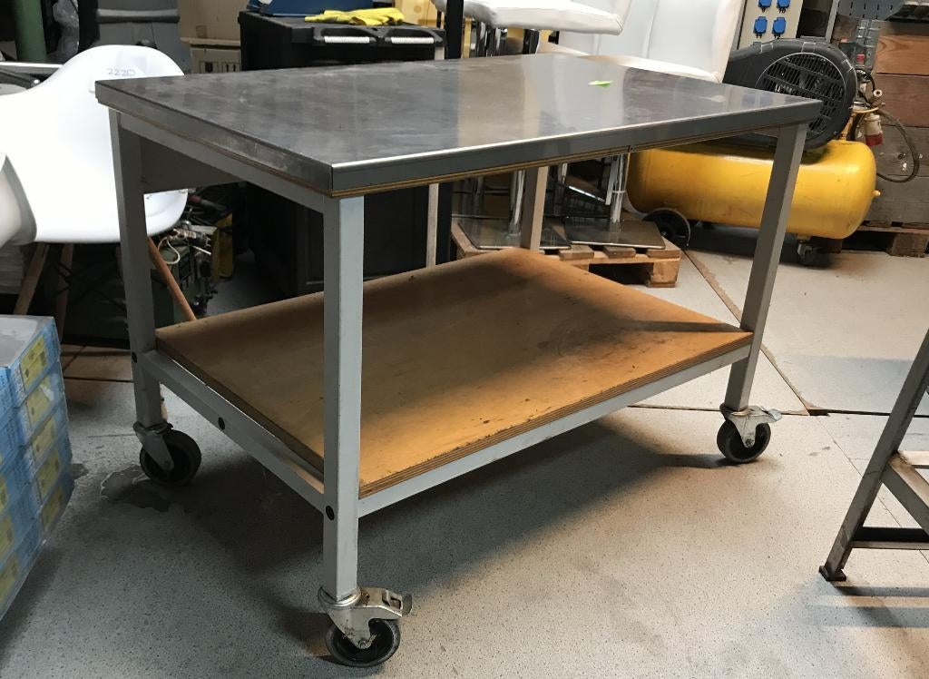 Etagewagen, 120x76x85 cm, RVS blad, 100 liter of meer, Ophalen, Gebruikt, Transportkar