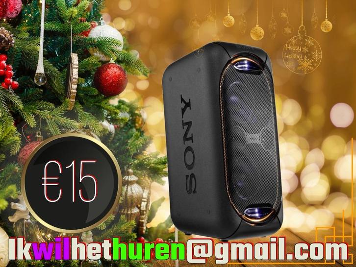Kerst! Sony Party Muziekbox, Karaoke + Partytent etc., Hobby en Vrije tijd, Feestartikelen | Verhuur, Nieuw, Kerst of Sinterklaas
