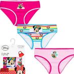 3 x Minnie Mouse Onderbroeken - Maat 116/128 - Disney, Disney, Nacht- of Onderkleding, Meisje, Nieuw