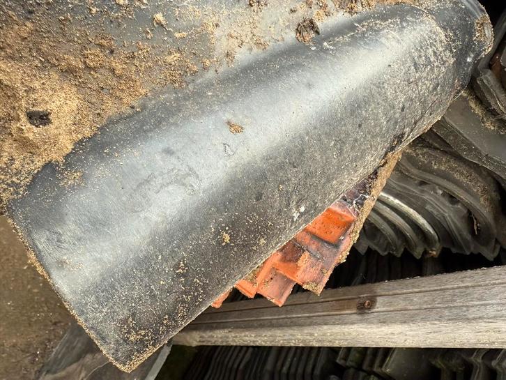 Monier Dakpannen - Gebruikt ong 60 stuks, Doe-het-zelf en Verbouw, Dakpannen en Dakbedekking, Gebruikt, Dakpannen, Steen of Klei