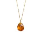 Citrien Gold Plated 925 zilveren hanger met ketting., Overige voorstellingen, Verzenden, Geel, Nieuw