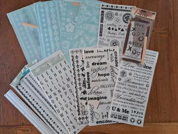 10x KAISERCRAFT WRIJFPLAATJES RUB-ONS JOURNALING KAARTEN 
 beschikbaar voor biedingen