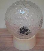 Kunststof vintage transparante bollamp., Ophalen of Verzenden