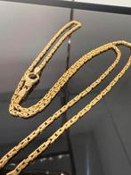 Prachtige 14 karaats gouden massieve koningsketting, Sieraden, Tassen en Uiterlijk, Kettingen, Ophalen of Verzenden, Goud
