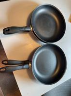4 tomado koekepannen, Huis en Inrichting, Keuken | Potten en Pannen, Ophalen of Verzenden, Zo goed als nieuw, Koekenpan of Braadpan