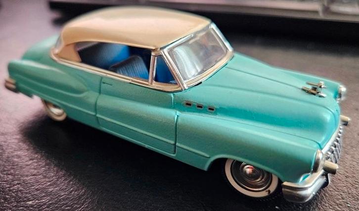 Solido Buick 1950 cabriolet lichtblauw, Hobby en Vrije tijd, Modelauto's | 1:43, Zo goed als nieuw, Auto, Solido, Ophalen of Verzenden