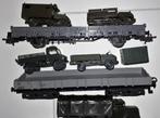 Marklin lagebak wagens met militair materieel, Hobby en Vrije tijd, Modeltreinen | H0, Wisselstroom, Wagon, Ophalen of Verzenden