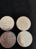 4 SUPPER SUPPER MOOIE ZILVEREN 50 GULDEN MUNTEN, Ophalen, Koningin Beatrix, Zilver, Losse munt