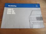 Instructieboek Mercedes 280 S, 280 SE, 280 SEL W126 1984, Auto diversen, Ophalen of Verzenden