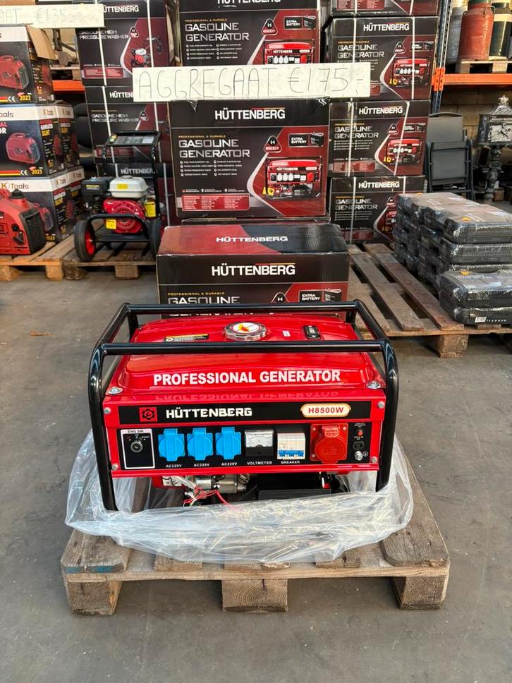 OUTLET NOODPAKKET HUTTENBERG AGGREGATEN, Doe-het-zelf en Verbouw, Aggregaten, Nieuw, Ophalen