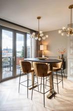 Richmond Interiors 4 barstoelen Darby Cognac Fusion, 4 krukken, Ophalen, Zo goed als nieuw, 90 cm of meer